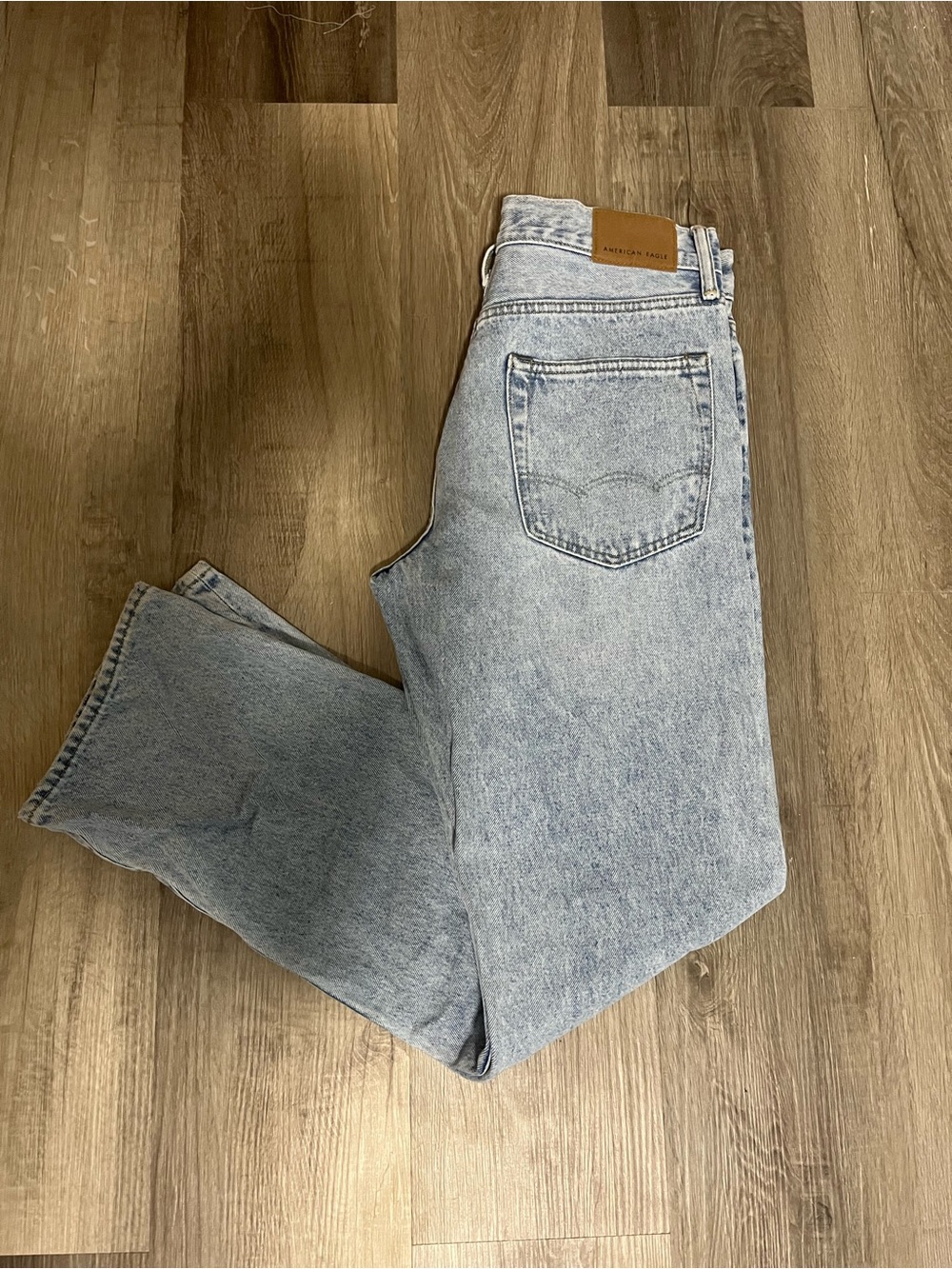 Y2K American Eagle Light Wash Denim Jeans 29x32 Skater Retro Casual Blue Men’s